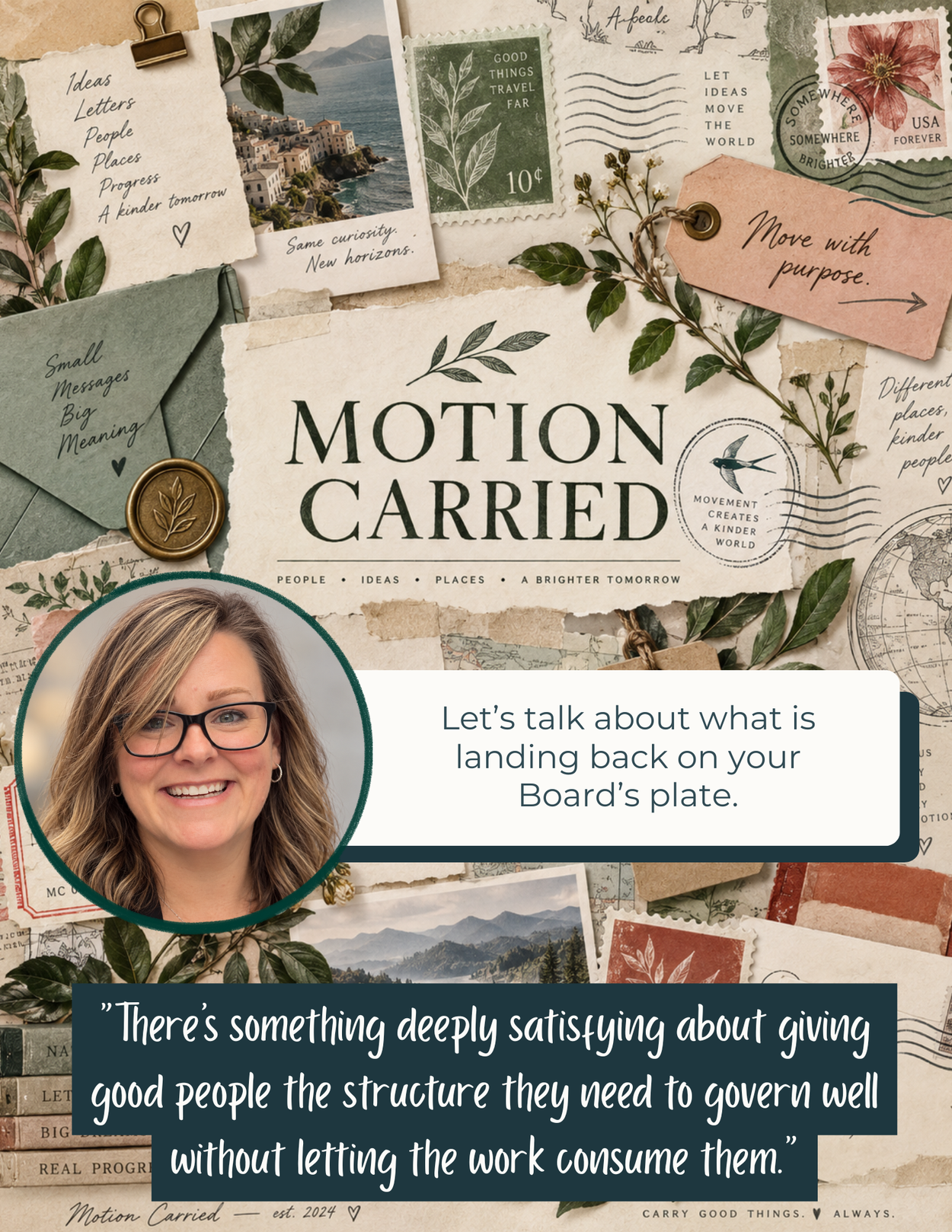 Melissa and Motion Carried brand collage